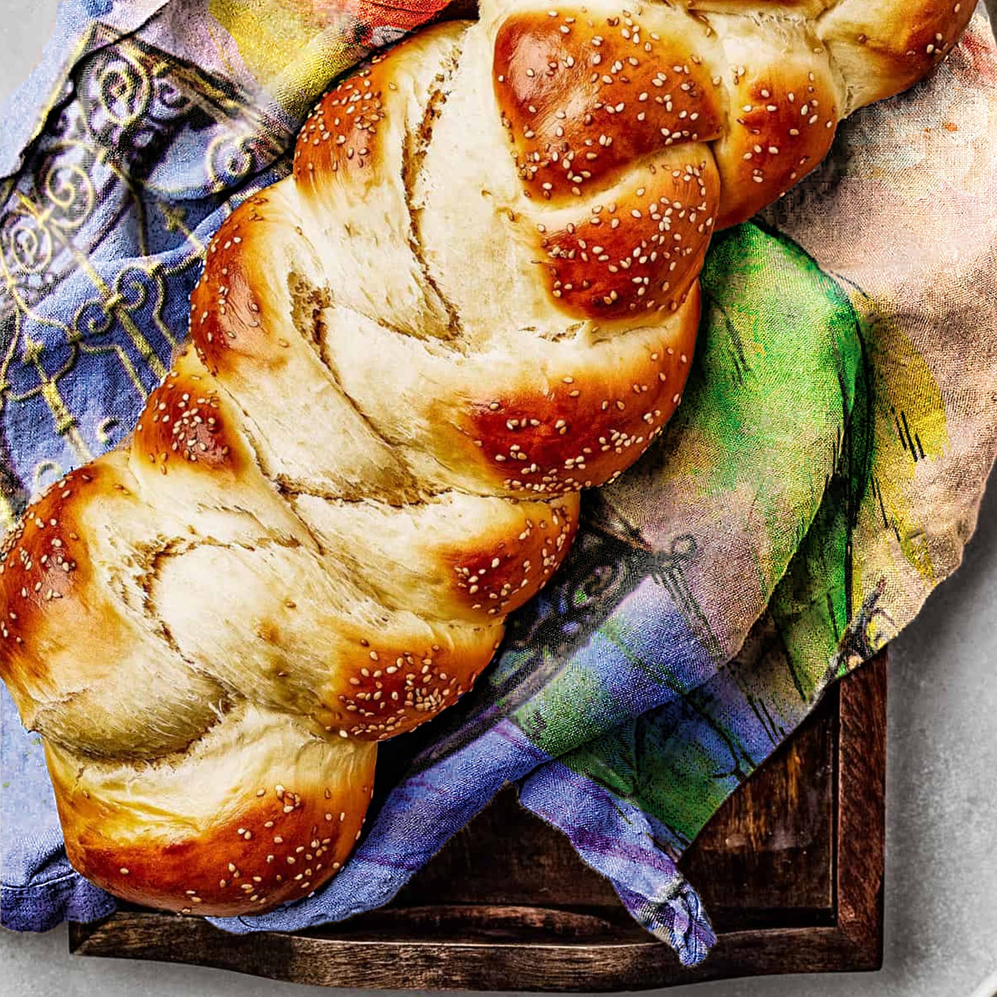 Graffiti Birds Tea Towel