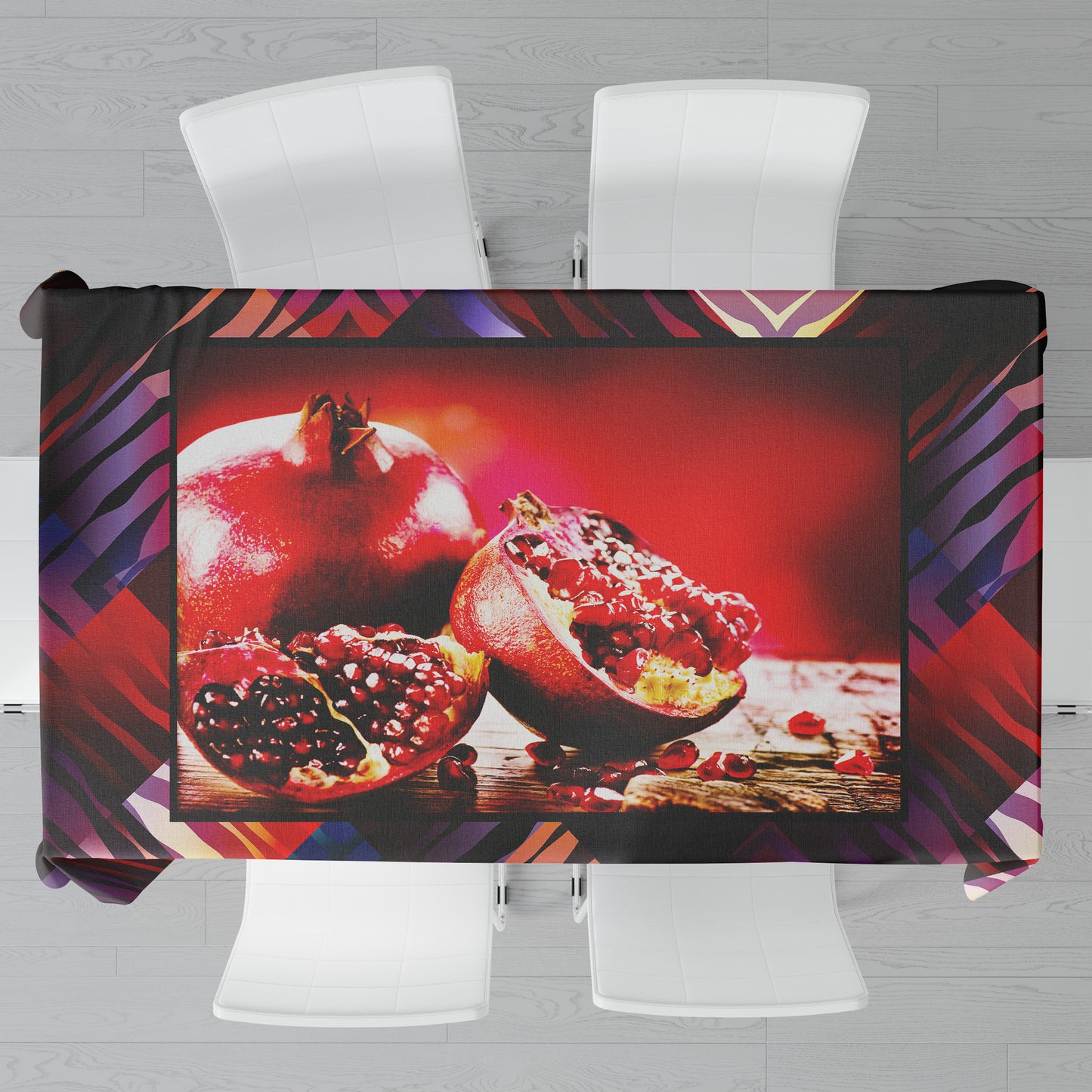 Pomegranates Patterns Rectangle Tablecloth