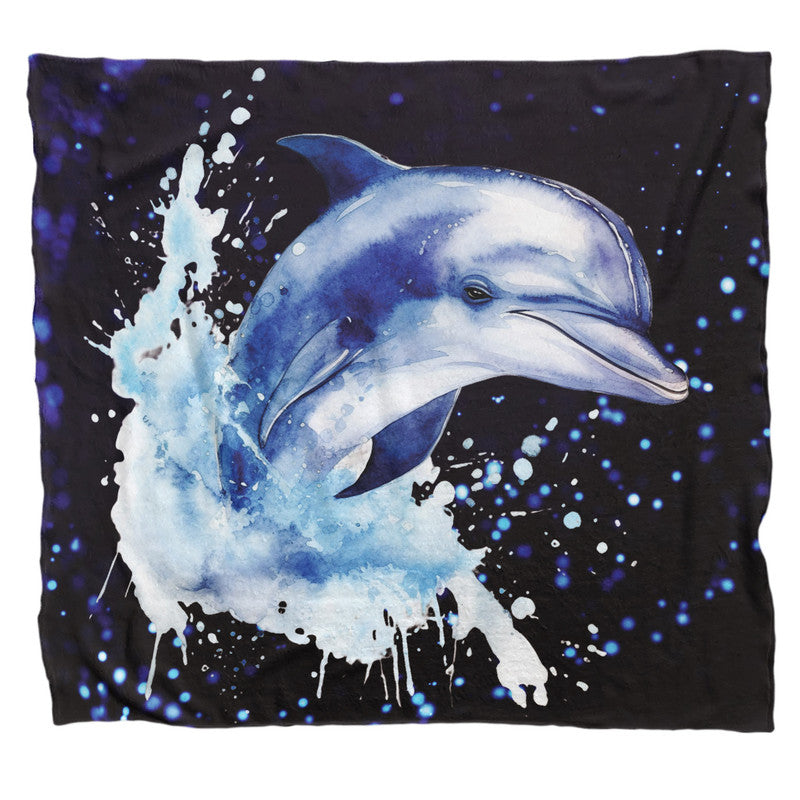 Happy Days Dolphins Light Weight Fleece Blanket