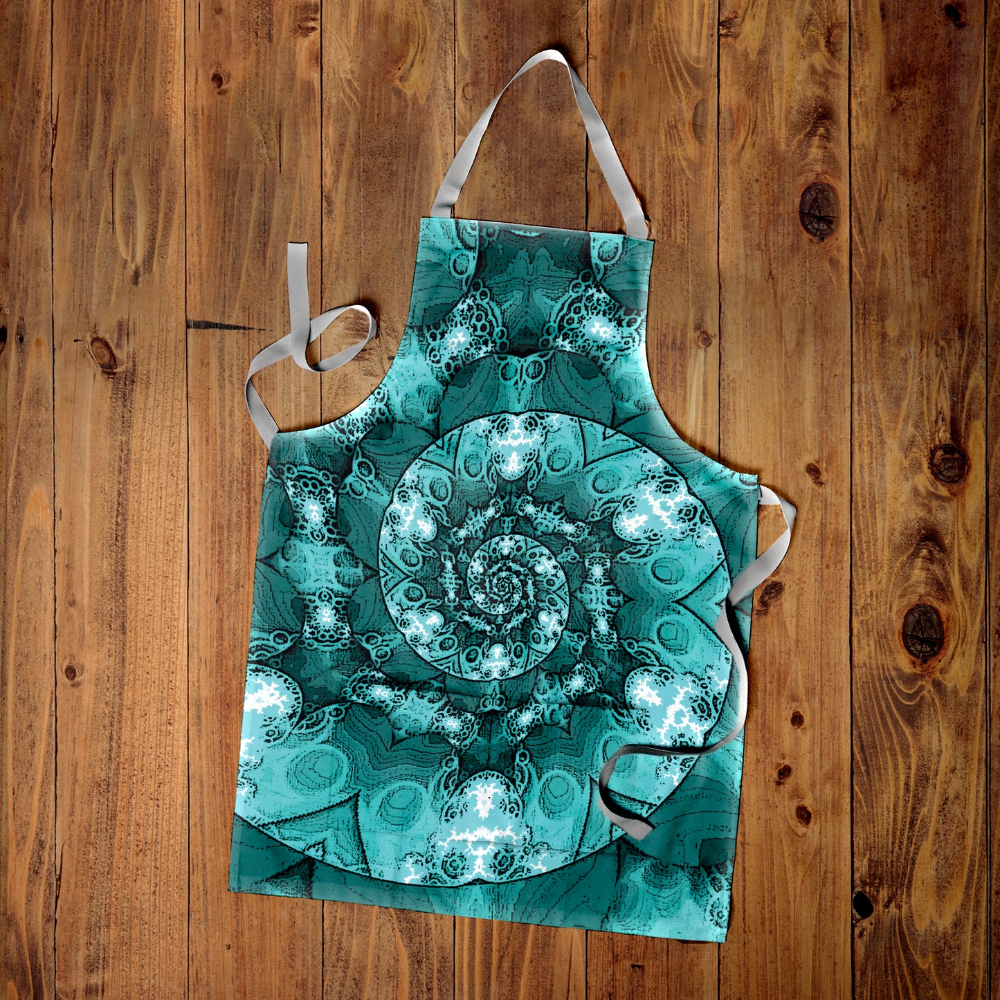 Hypnotic Pattern Medium Length Apron