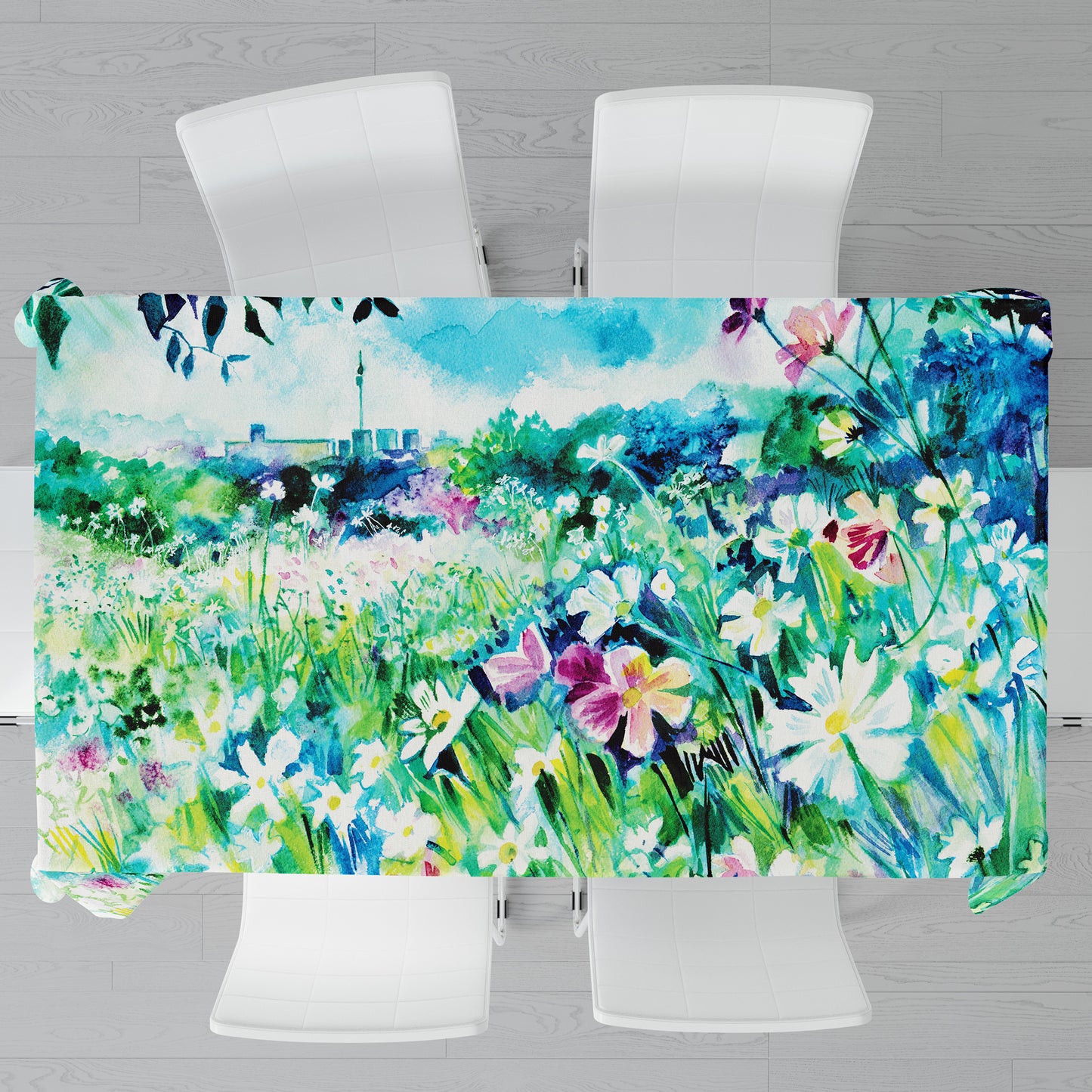 Joyful Rectangle Tablecloth By Kristin Van Lieshout