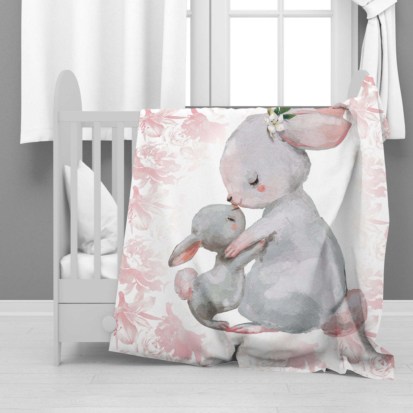 Little Rabbits Baby Fleece Blanket