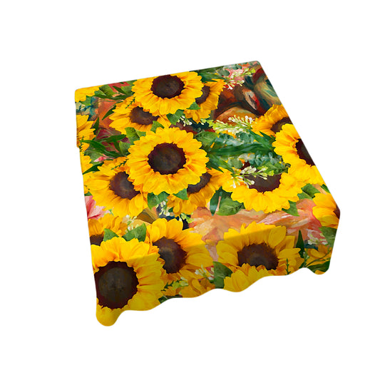 Arrangement of Sunflowers Square Tablecloth By Mark van Vuuren