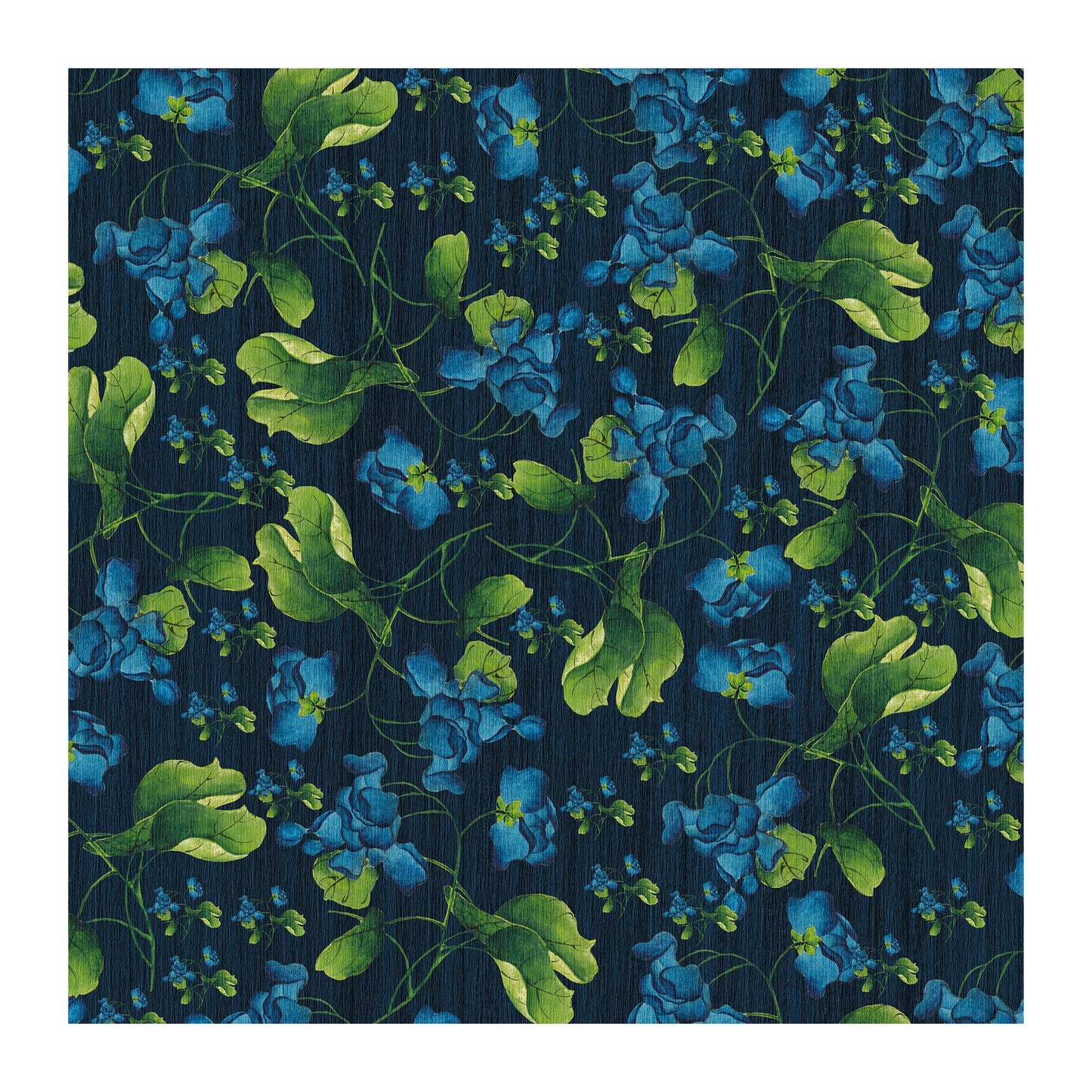 Blue Wood Vines Square Tablecloth By Mark Van Vuuren