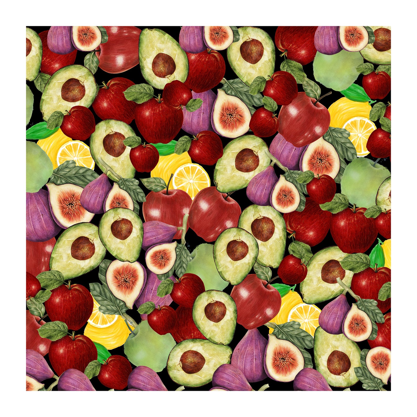 Mix Of Fruits Square Tablecloth By Mark Van Vuuren