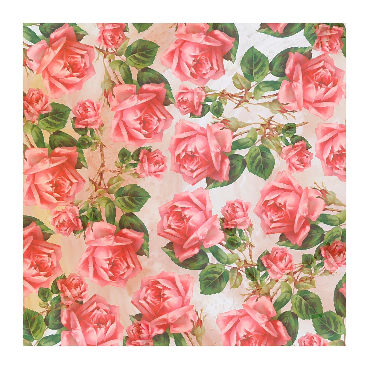 Pink Roses Square Tablecloth By Mark Van Vuuren