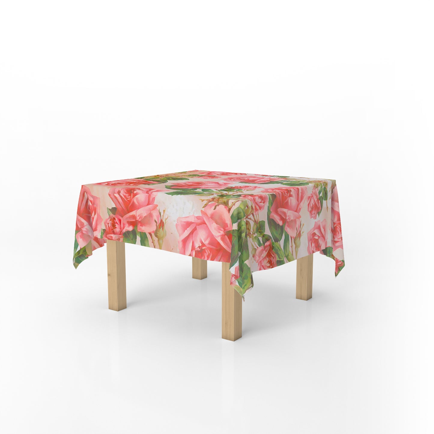 Pink Roses Square Tablecloth By Mark Van Vuuren
