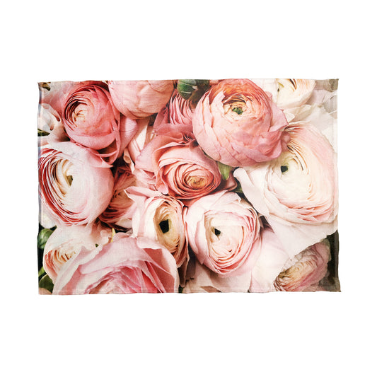 Mix of Pink Peonies Tea Towels