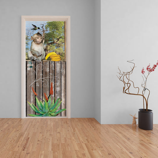 Monkey Business Decoupage 800mm x 2000mm (Door)