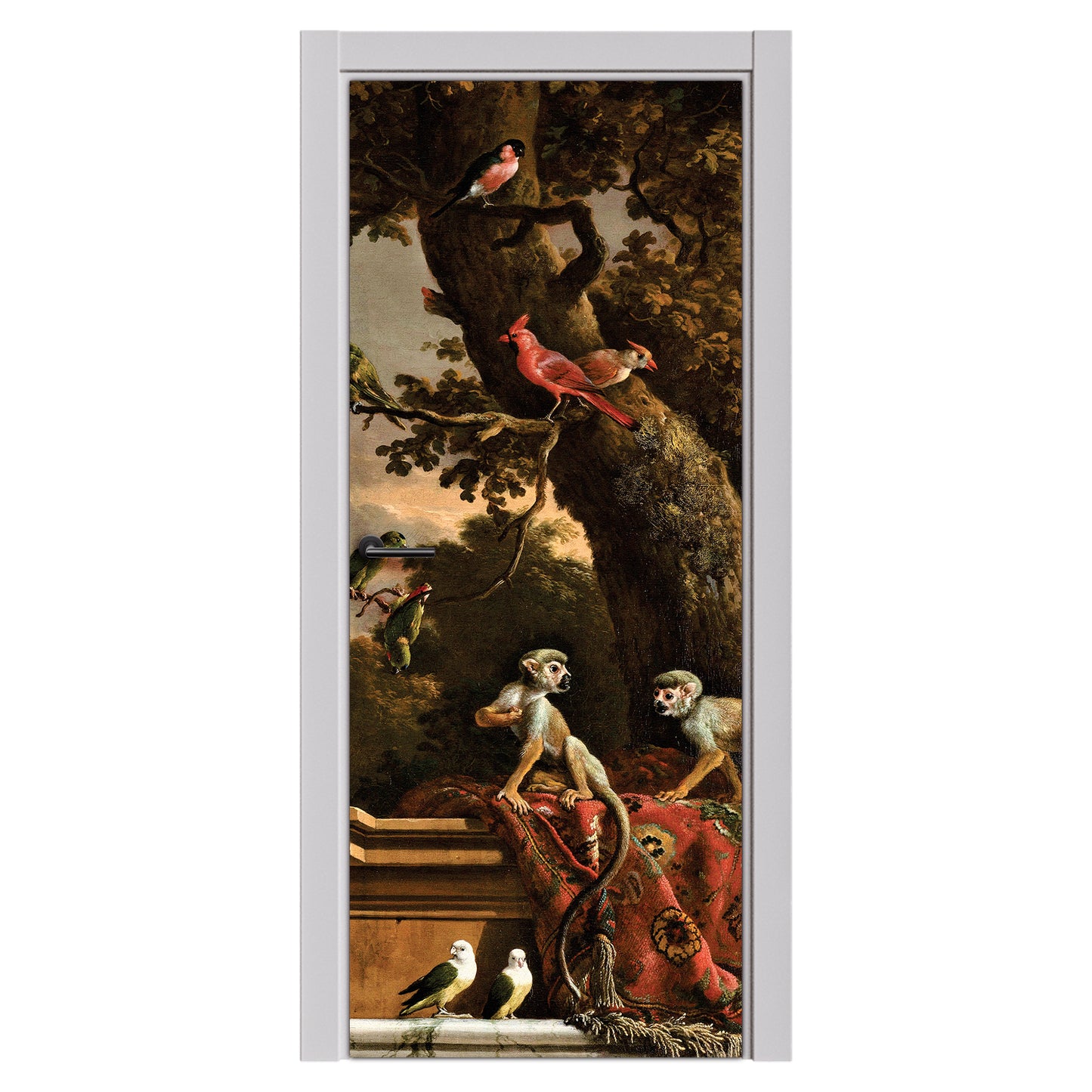 Decoupage Tear Resistant Transfers -Monkey Business Door