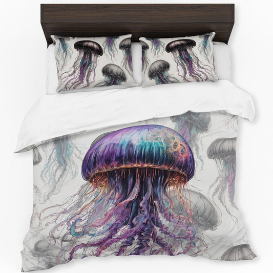 Scyphozoa By Nathan Pieterse Duvet Cover Set