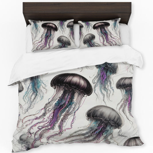 Jelly Fish By Nathan Pieterse Duvet Cover Set
