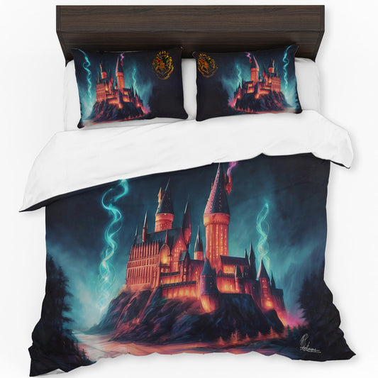 Magical Hogwarts Harry Potter By Nathan Pieterse Duvet Cover Set