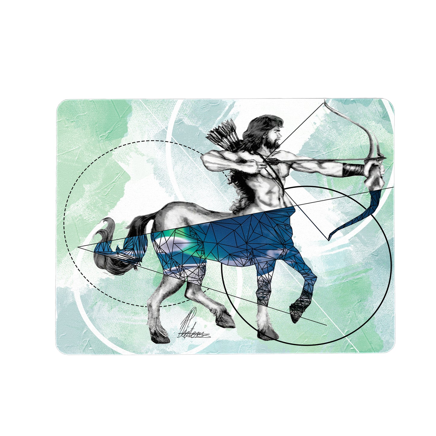 Sagittarius Centaur Zodiac Mouse Pad By Nathan Pieterse