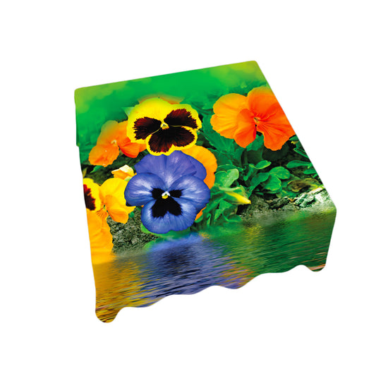Pansies Square Tablecloth