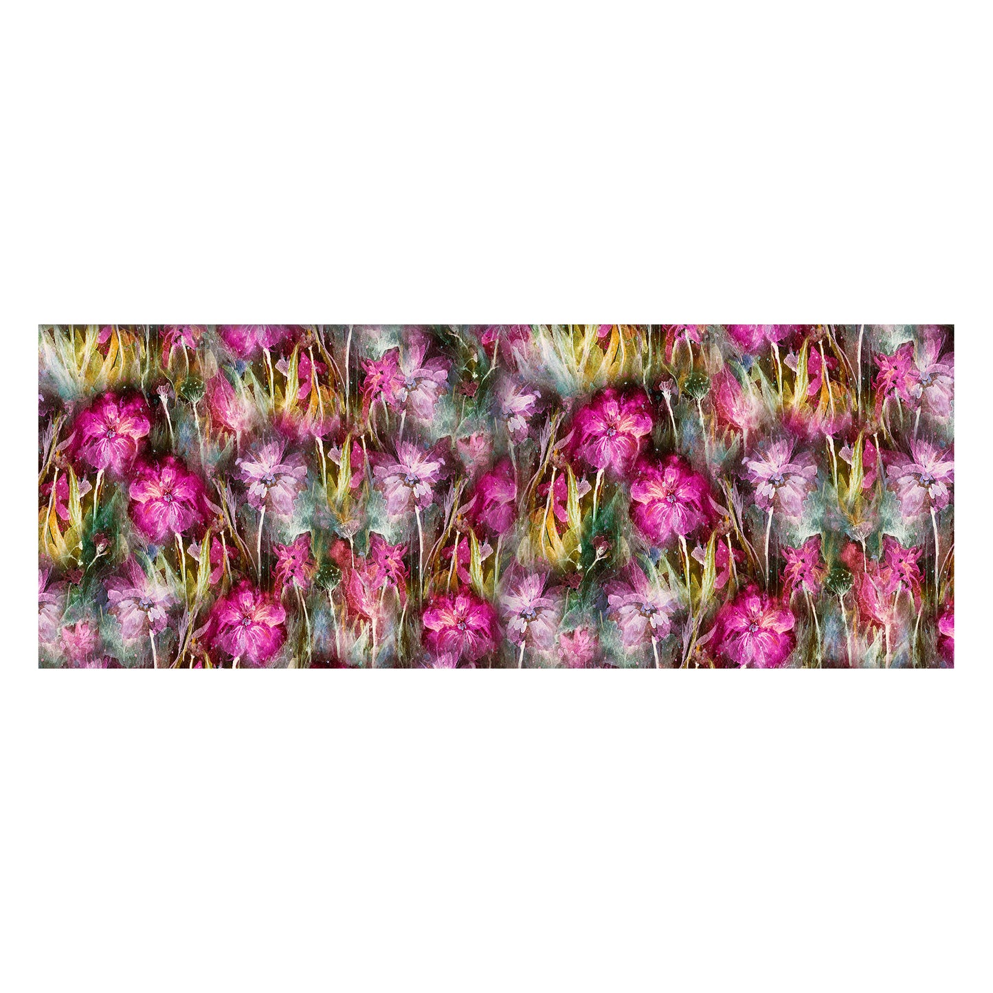 Pink and Golden Flower Pattern Decoupage Drum Cover