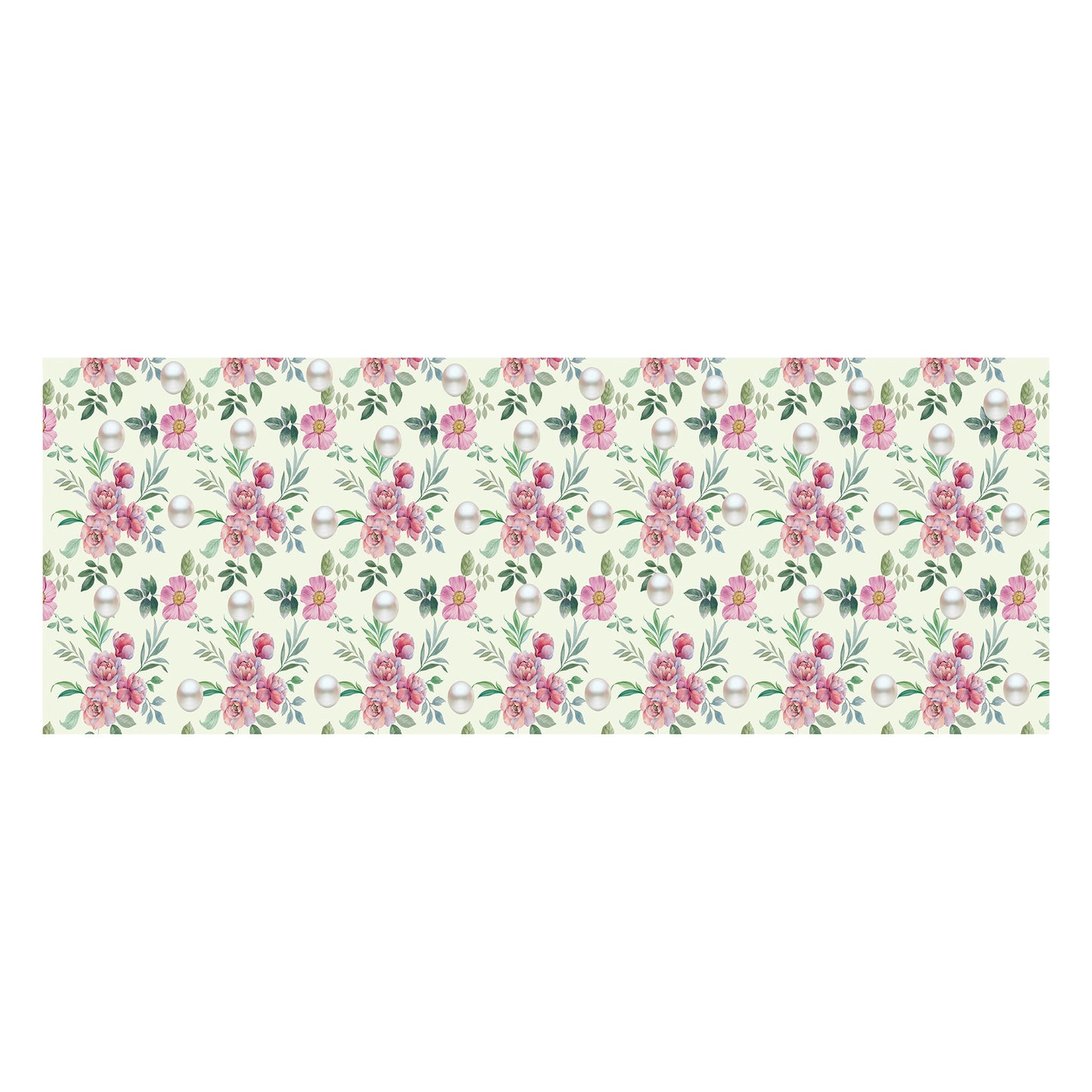 Pink Floral & Pearls Decoupage Drum Cover