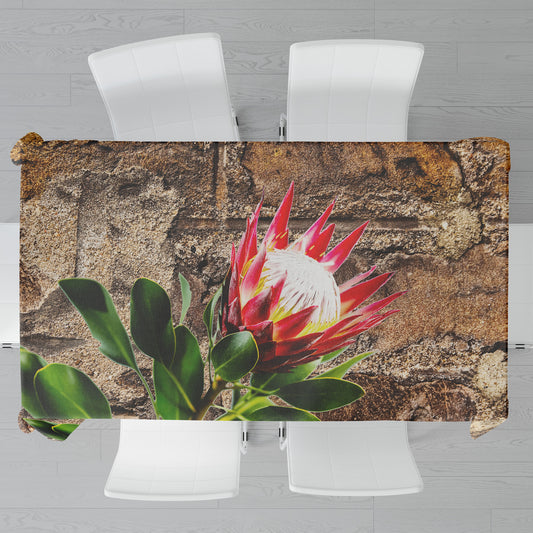 Single Protea Rectangle Tablecloth