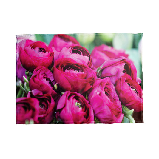 Pink Floral Tea Towel