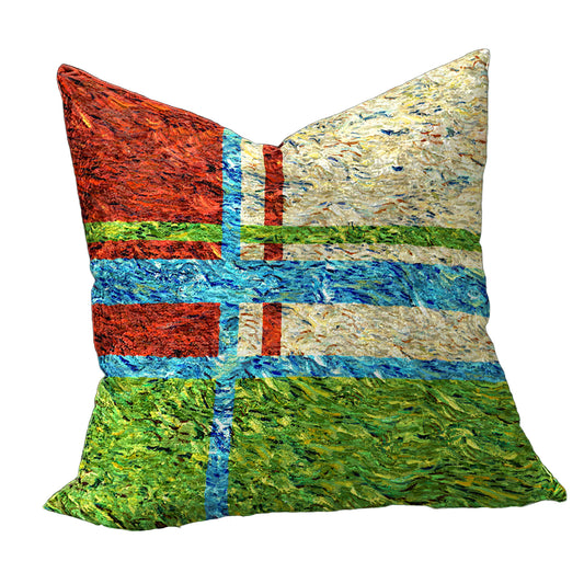 Red & Green Striped Luxury Scatter