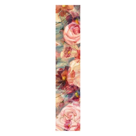 Soft Cosmos & Rose Pattern Table Runner By Mark van Vuuren