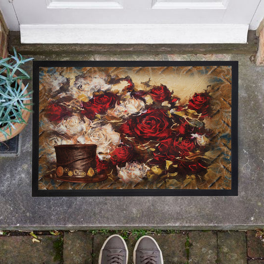 Steam Punk Hat Door Mat