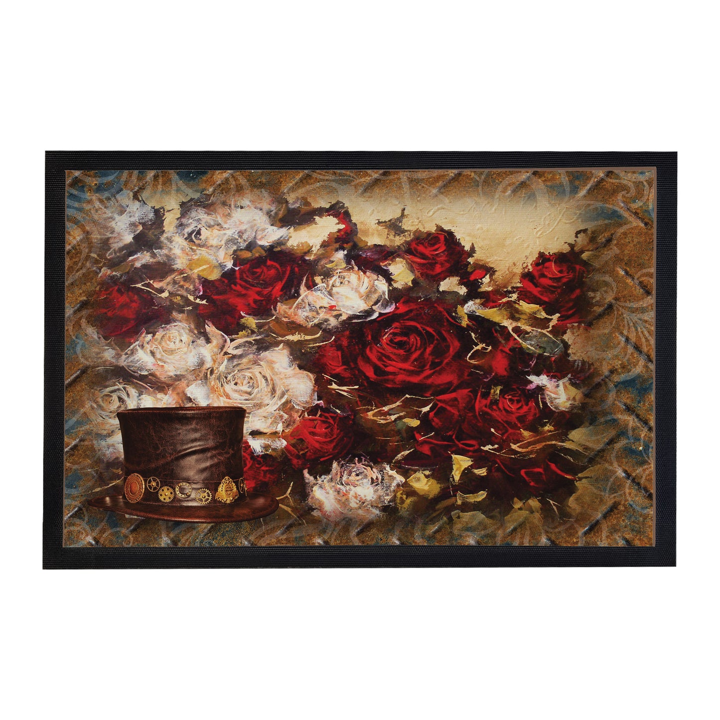 Steam Punk Hat Door Mat