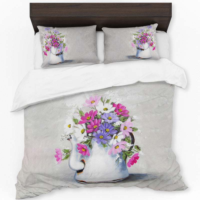 Colourful Gerberas By Stella Bruwer Duvet Cover Set