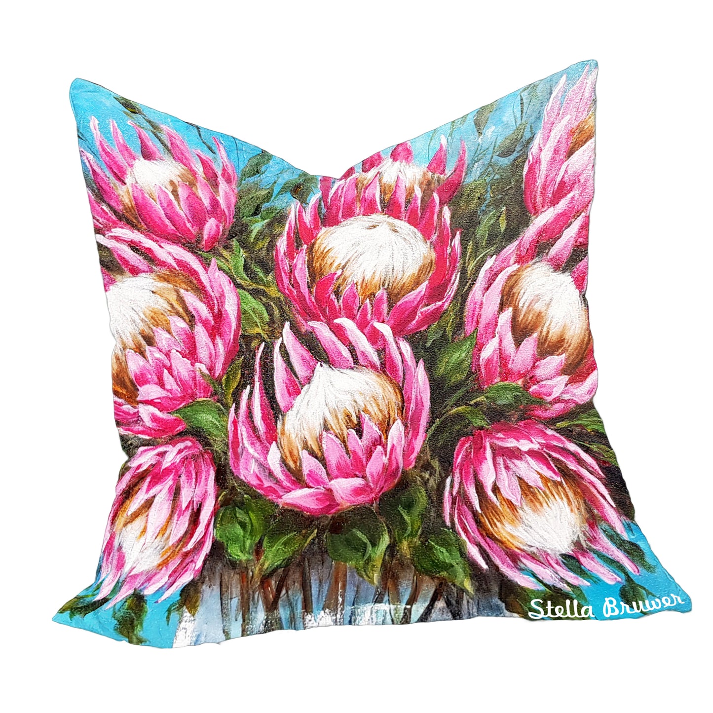 Bright Pink Proteas Luxury Scatter By Stella Bruwer