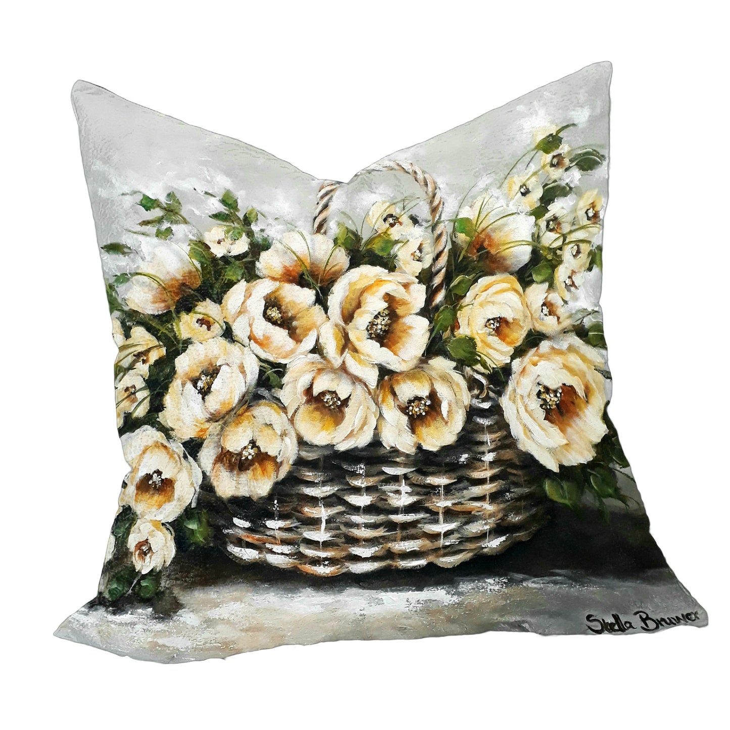 Cream Painted Peonies Luxury Scatter By Stella Bruwer
