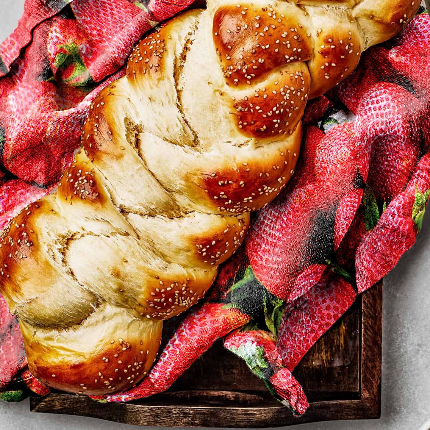 Strawberries Tea Towel