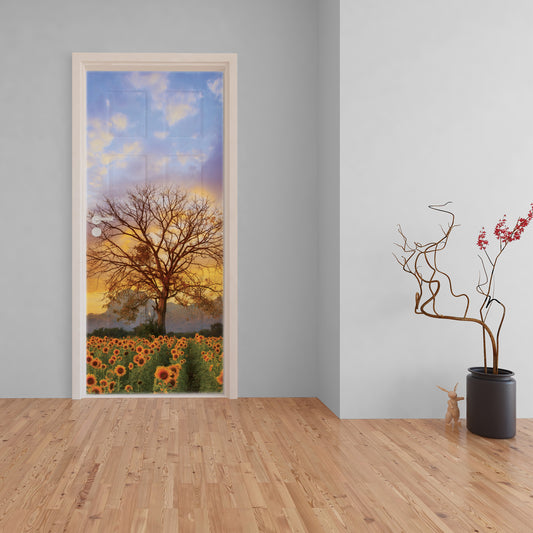 Sunflower Tree Decoupage 800mm x 2000mm (Door)