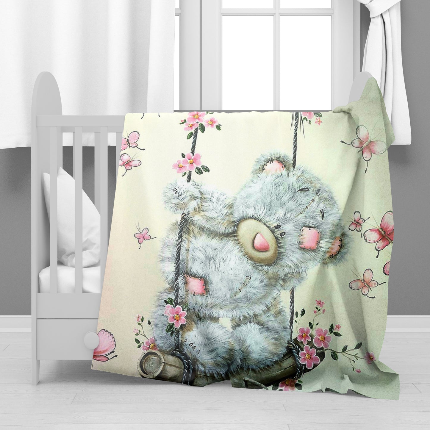 Swinging Tatty Teddy Minky Blanket