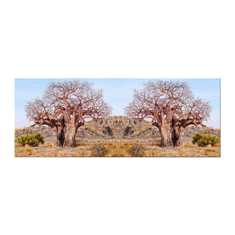 The Giant Baobab by Delene Lambert Large Desk Pad