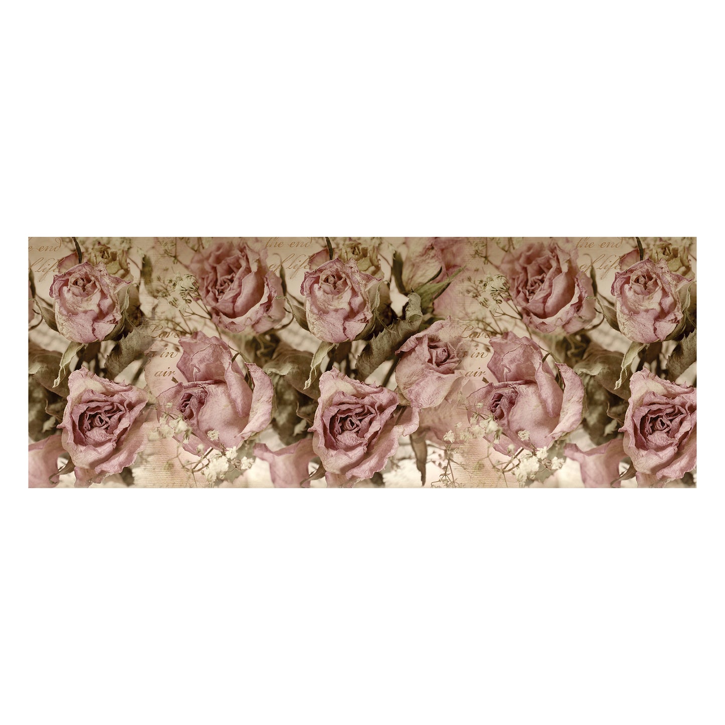 Vintage Roses Decoupage Drum Cover