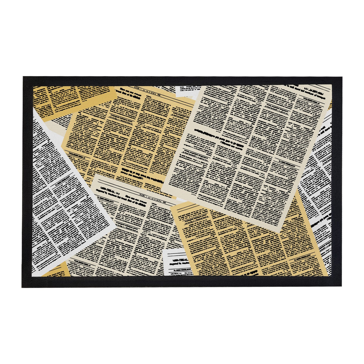 Vintage Newspaper Door Mat