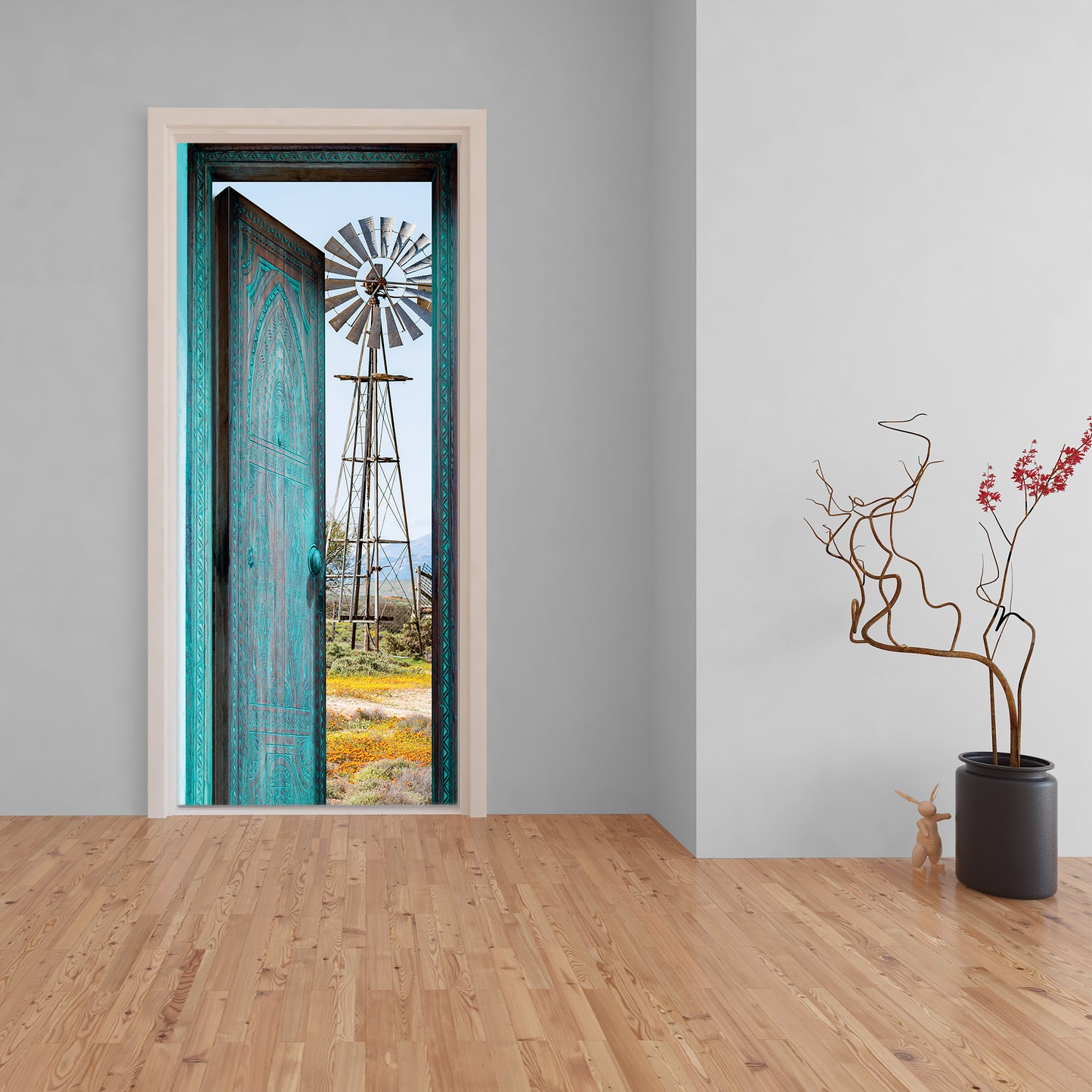 Windmill View Decoupage 800mm x 2000mm (Door)