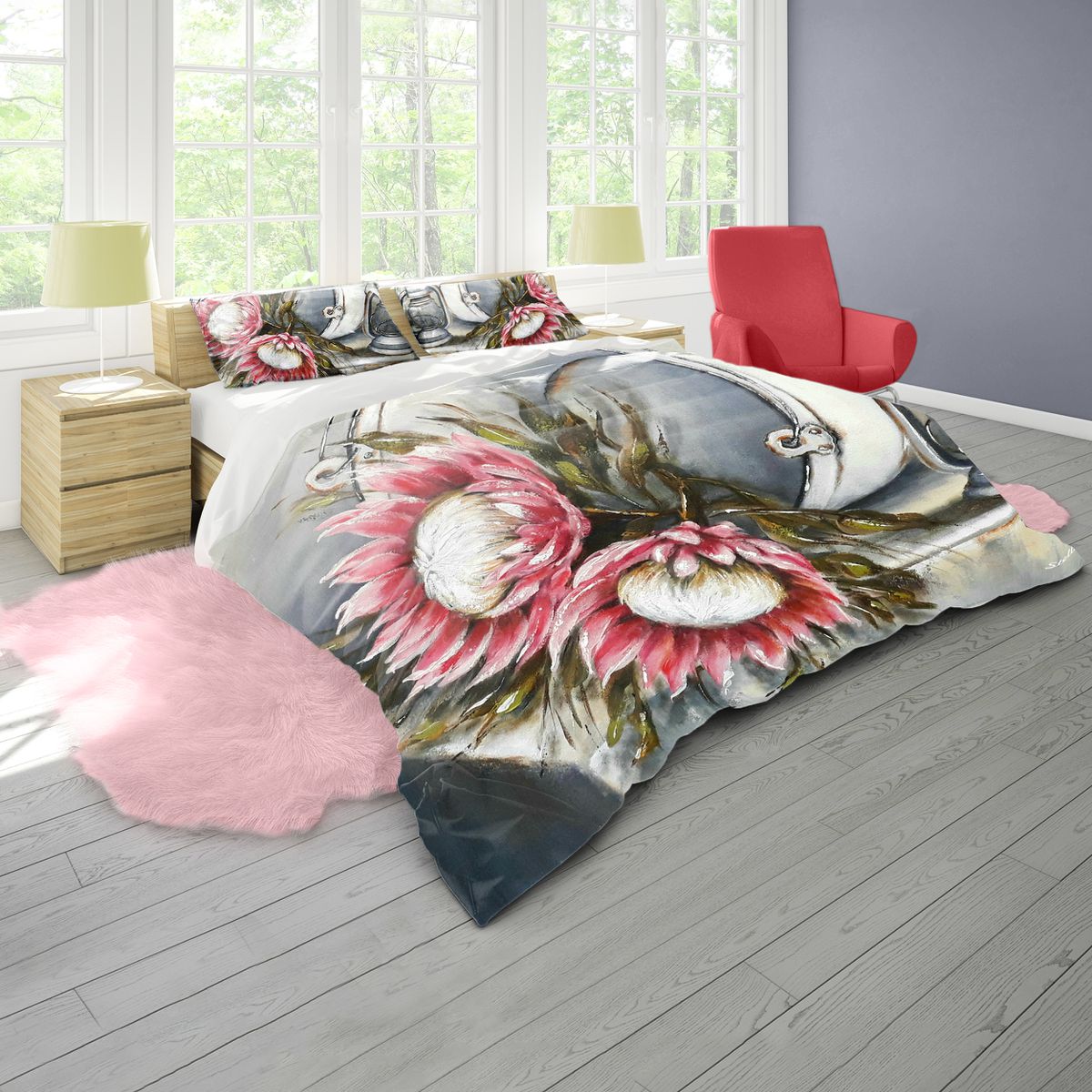 Fallen Protea By Stella Bruwer Duvet Cover Set