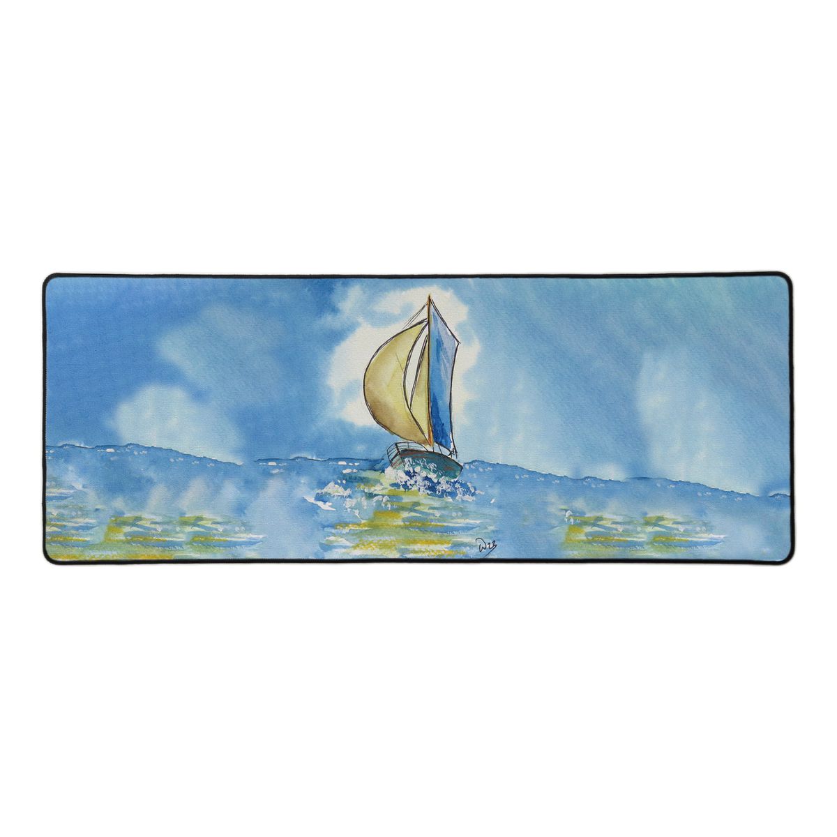 Sailing Ship By Wikus Hattingh Large Desk Pad