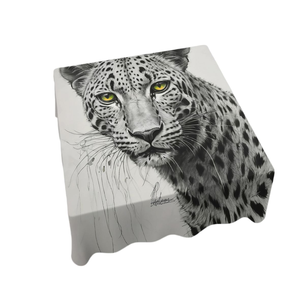 Leopard Eyes By Nathan Pieterse Square Tablecloth
