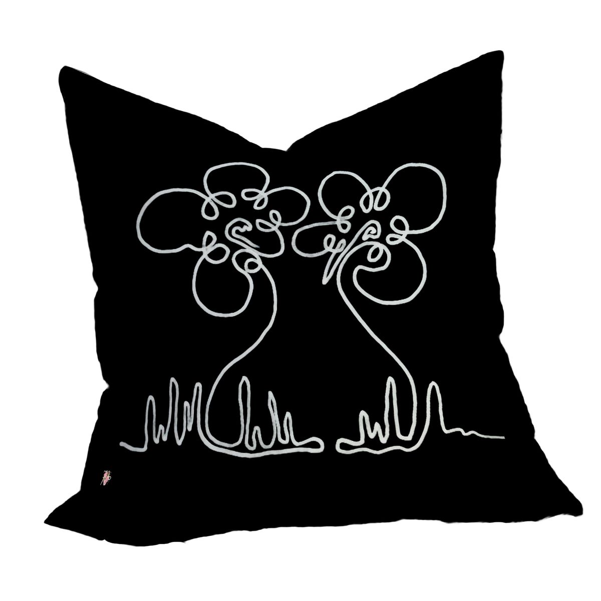Simple Flower on Black Luxury Scatter By Fifo