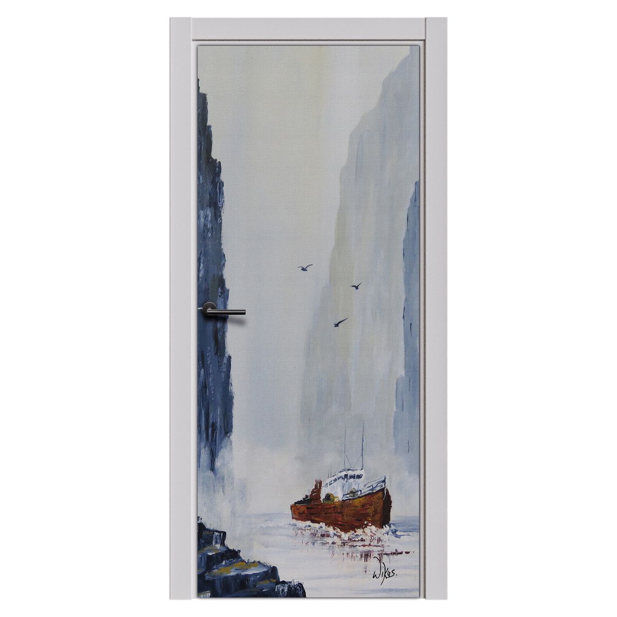 Decoupage - Stormy Seas By Wikus Hattingh Door