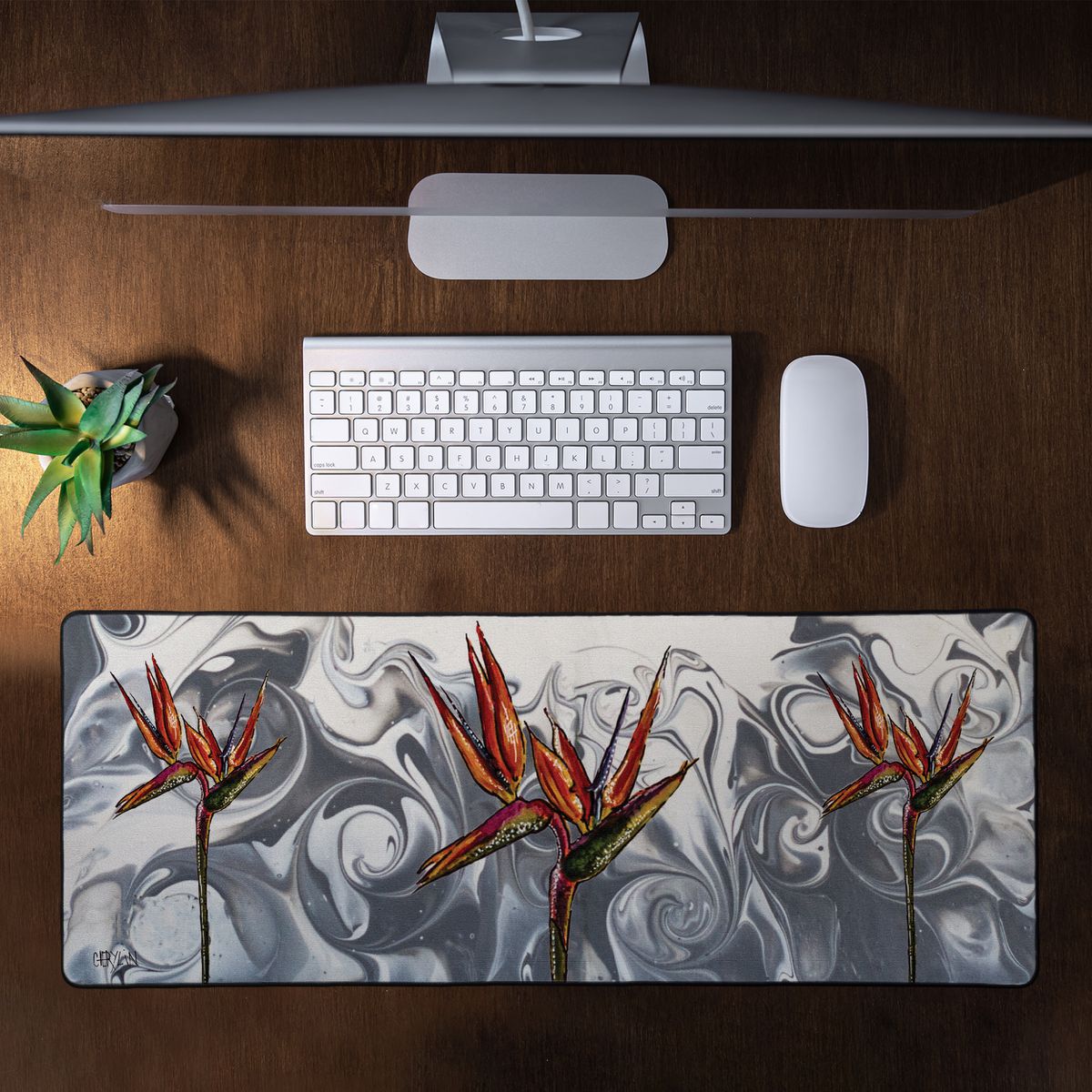 Strelitzia By Cherylin Louw Large Desk Pad