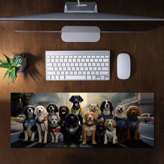 Dogs Saving Lives Large Desk Pad