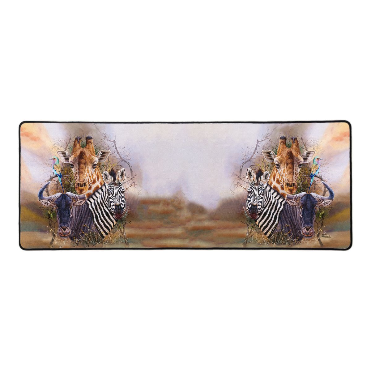 The Plains Game Series Giraffe By Delene Lambert Large Desk Pad