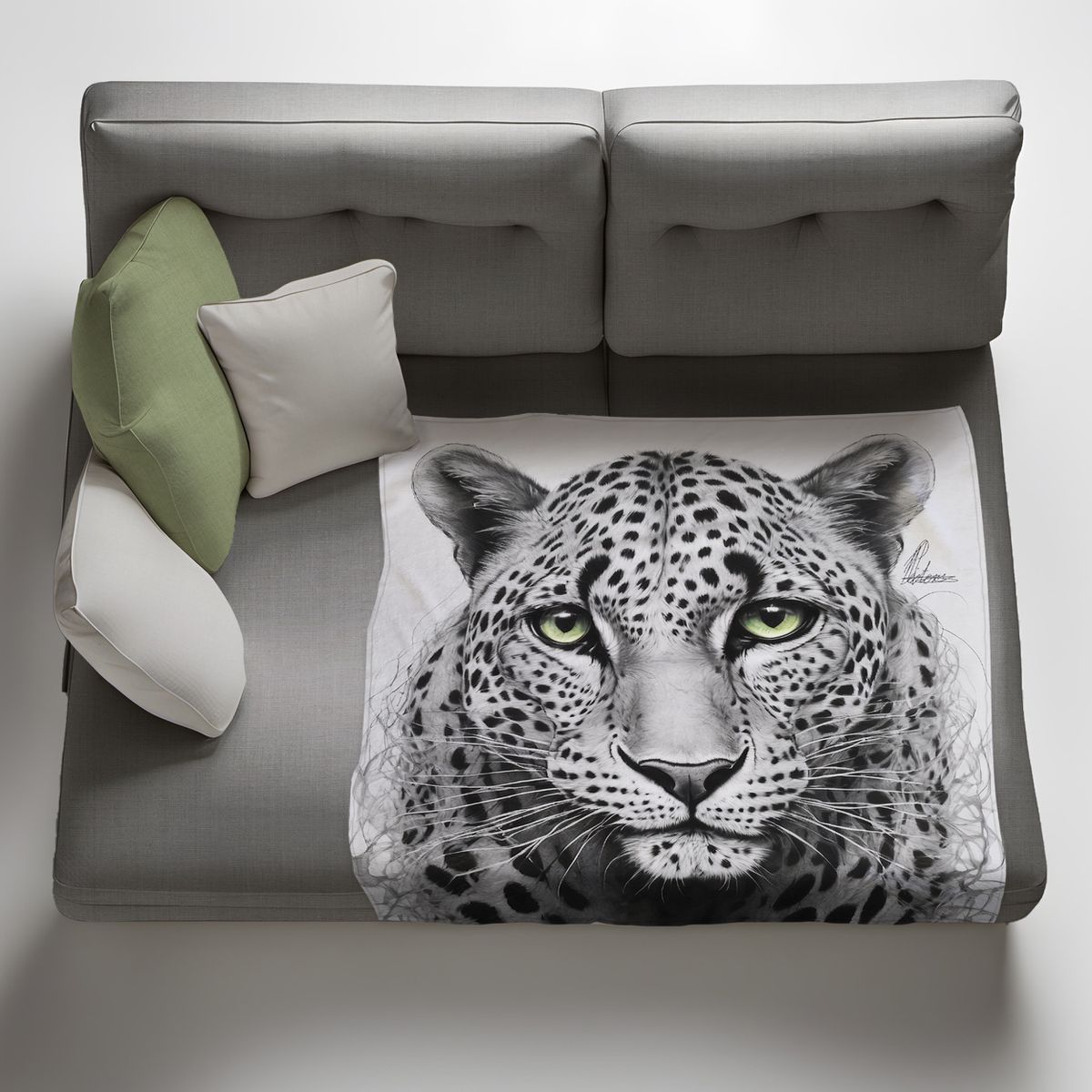 Unravelling Leopard Light Weight Fleece Blanket By Nathan Pieterse