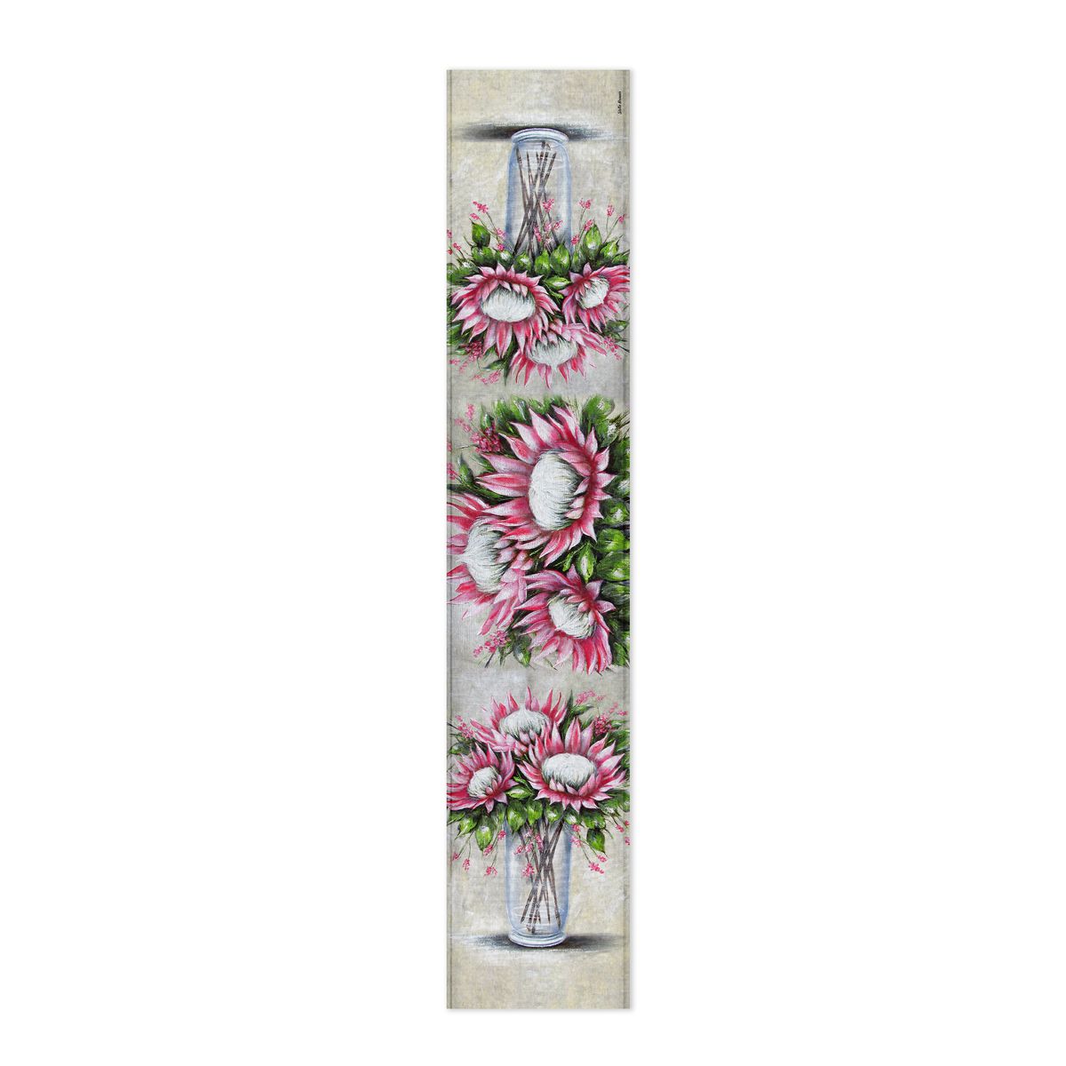 Tall Protea Vase By Stella Bruwer Table Runner