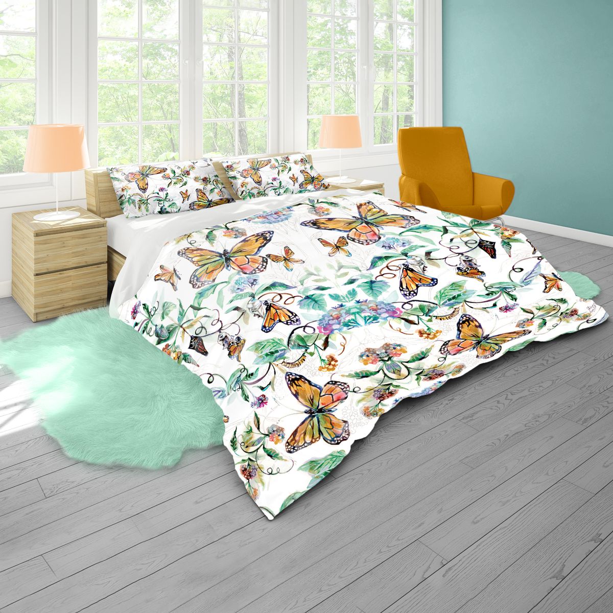 Butterfly Garden By Kristin Van Lieshout Duvet Cover Set