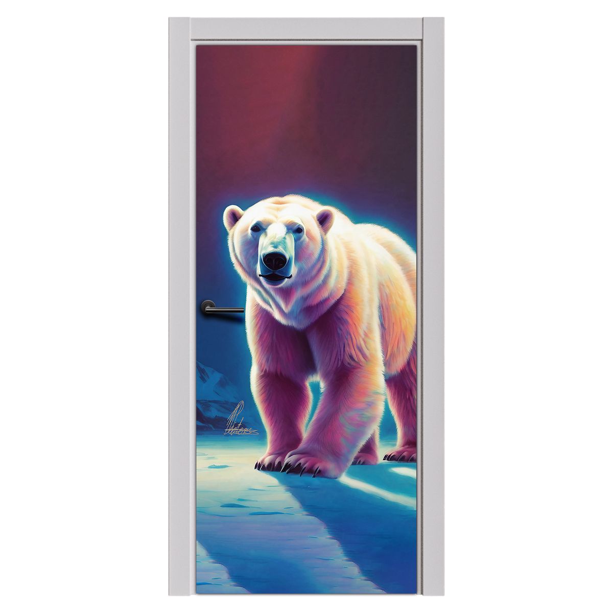 Decoupage - Just Chill Polar Bear By Nathan Pieterse Door