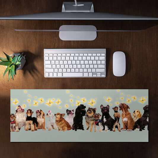 Playful Dogs Large Desk Pad